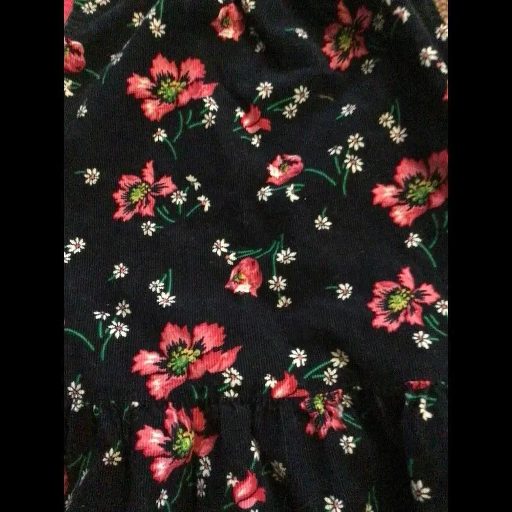 Baby Gap Navy Floral Corduroy Jumper 4 years toddler